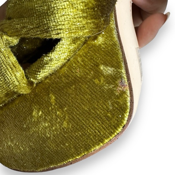 Circus by Sam Edelman Citron Audrea Velvet Platform Ankle Strap Heels Disco Sz 9 - Picture 12 of 12